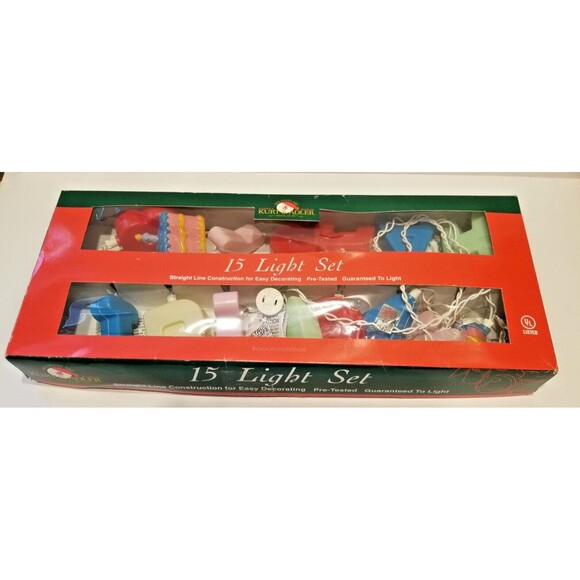 Other - Kurt S. Adler Vintage Happy Birthday Blow Mold String Light Set 3" Tall Letters